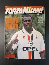 rivista FORZA MILAN - anno 1995 - n 6 Weah