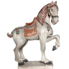 Statuina cavallo ceramica
