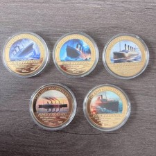 5 pz/set RMS Titanic monete