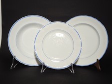 ANTICO RARO SERVIZIO PIATTI CERAMICA BIANCA PROFILO BLU RICHARD MILANO PRIMO 900