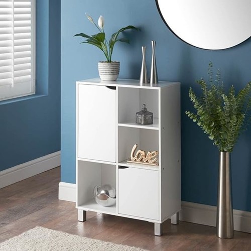 Credenza scaffale bianco - credenza,