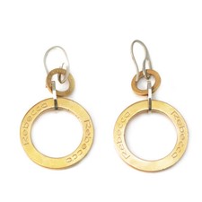 Orecchini a cerchio placcati