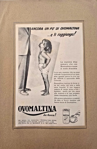 Pagina pubblicitaria anni 50 - pagina,