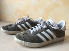 SCARPE SHOES CASUAL ADIDAS GAZELLE GRIGIO CHIARO DONNA UNISEX NUM. 39 1/3
