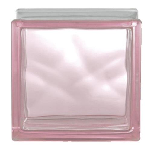 Vetromattone ondulato rosa - vetromattone,
