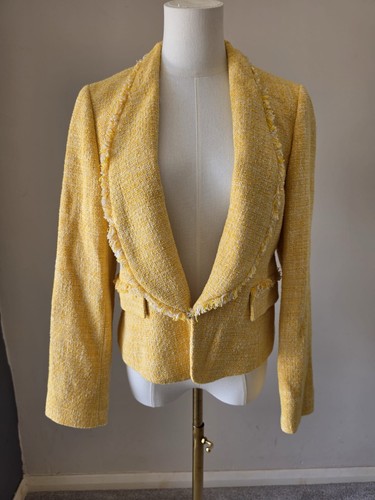 Giacca zara giallo boucle - giacca,