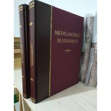 MICHELANGELO scrittore: lettere poesie preghiere. 2 tomi ELDEC Edizioni Pregiate