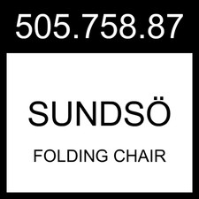 Sedia pieghevole IKEA SUNDSO SUNDSÖ blu scuro da esterno 505.758.87