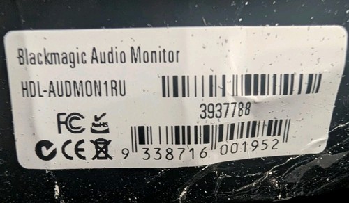 Monitor audio blackmagic 1ru - monitor,