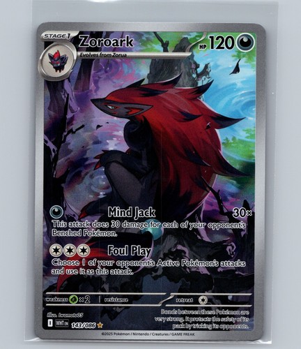 Zoroark illustrazione rara - zoroark,