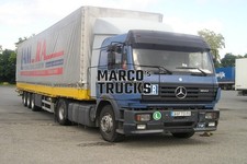 Truck photo Mercedes-Benz 1844 Tarpaulin trailer Turkey blue AM-RA INTERNATIONAL