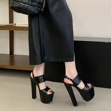 Sandali donna neri platform - sandali,