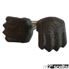 Staffe 3,5x10 cm Coppia Grappe Fissaggio per Lastre piastre ghisa NO foro lastra