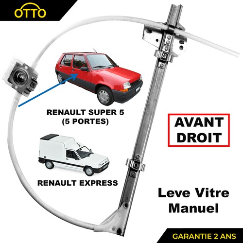 Leve vitre avant - vitre, prevu