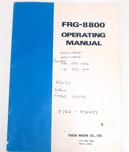 Per yaesu frg8800 ricevitore - yaesu,