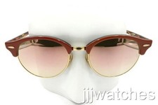 Nuovi occhiali da sole Ray-Ban Clubround tartaruga rame sfumato flash RB4246 12207O 51