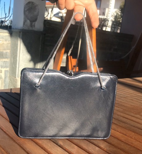 Borsa sera vintage blu - borsa,