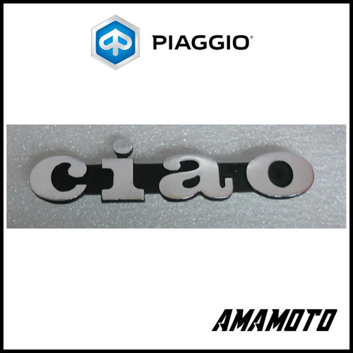 Targhetta ciao in alluminio - in,