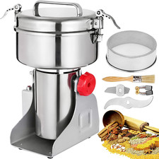 VEVOR Mulino Elettrico 2,5 kg macina per Cereali Professionale 2000W