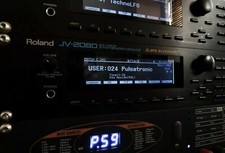 Roland JV-2080 Display LED personalizzato LUX (negativo)! 