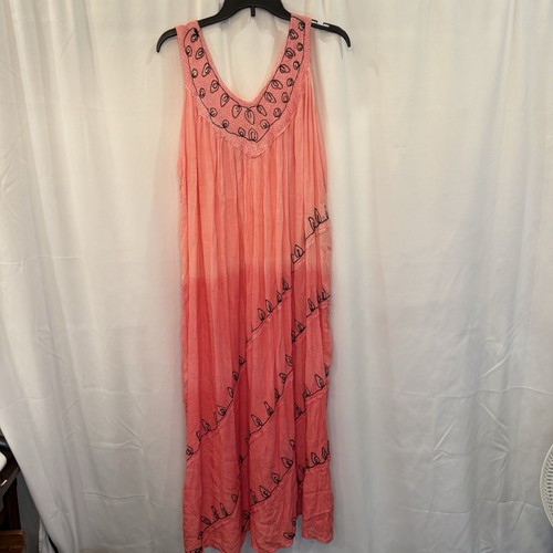 Maxi abito rosa spiaggia - , osfm