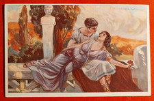 CARTOLINA INNAMORATI ANTICA ROMA  ( C 96 )