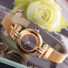 Orologio donna Cartier Must Collection W590002 quadrante nero Vermeil 12mm usato