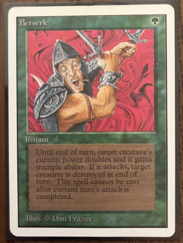 Carta magic berserk - magic, ottime