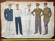 Regio Esercito Uniforme Moda Uomo Fascista Militare Figurino Fascismo