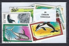 Animali Cetacei 25 Timbri