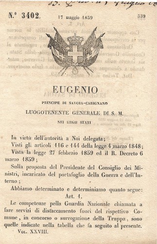 Regio decreto 1859 eugenio - regio,