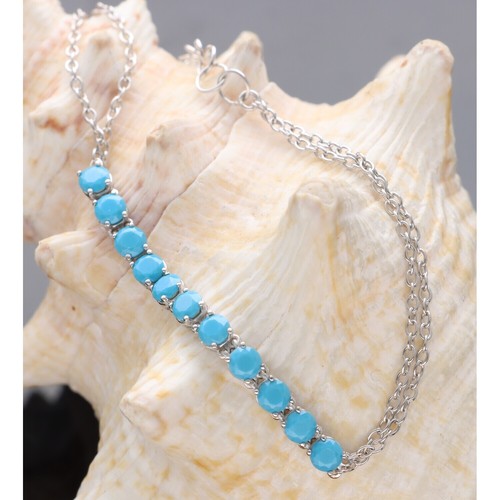 White gold turquoise - turquoise, bracelet