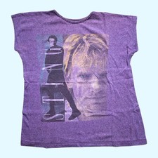 Sting Italian Tour 1991 Wmns Vintage T Shirt Size XL 90s The Police Violet
