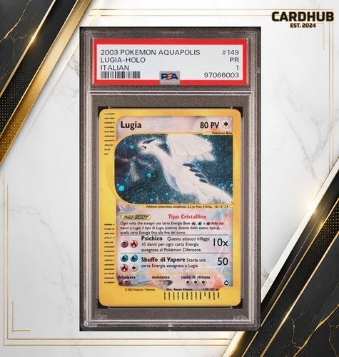 Carta pokemon lugia - lugia, crystal