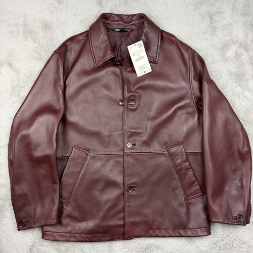Zara giacca ecopelle borgogna - zara,