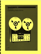 Tandberg TD20A MANUALE D'USO E ASSISTENZA