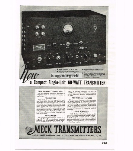 Meck t60 1946 - 1946, trasmettitore