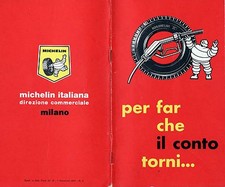1967 MICHELIN X OMINO BIBENDUM LIBRETTO AGENDA CONSUMI BENZINA PNEUMATICI AUTO