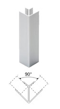 VOLPATO Zoccolo SERIE 1T angolare a 90° per zoccolo cucina mat. ALLUMINIO col.