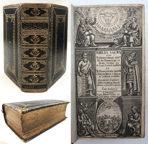 1640 biblia sacra old - sacra, new