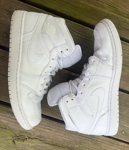 Nike air jordan mid bianche - air,