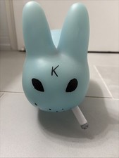 Kidrobot 10" GID Blue Smorkin' Labbit Frank Kozik nuovo con scatola 2007 LE MINT Glow