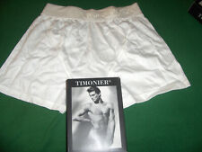 3 PZ BOXER INTIMO FASCIA ALTA TIMONIER TG S BIANCO 100% COTONE FONDO MAGAZZINO