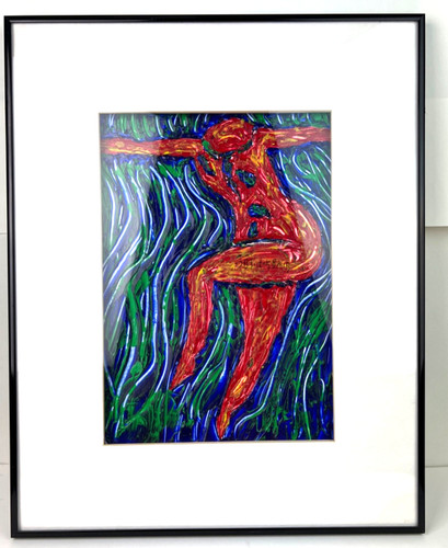 Quadro figura astratta - , danza