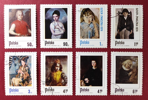 Polonia 1974 serie valori - polonia, di