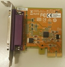 Scheda HP PCIe x1 Porta Parallela Low Profile 797601-001 801549-001 Chip Sunix