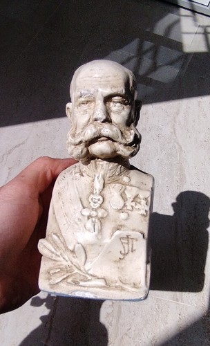 Mezzo busto gesso franz - gesso,