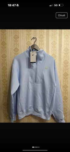 Nike felpa uomo azzurra 4 - xs, 1/4