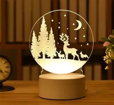 Led lamp reindeer snow - led,