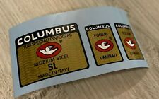 Columbus SL NIOBIUM STEEL Kit decalcomanie  3 pz/adesivi/stickers